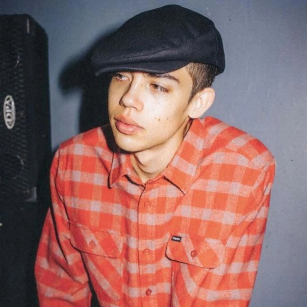 Brixton Black Hooligan Flat Cap (Small 56cm)